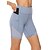 abordables Shorts de yoga et motards-Femme Short Cuissard Running Course Maille avec poche téléphone Taille haute Legging Athlétique Athleisure Spandex Contrôle du Ventre Lifting des fesses Respirable Yoga Aptitude Exercice Physique