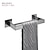 billige Håndklædestænger-håndklædeholder til badeværelse, tårnstang i rustfrit stål vægmonteret badeværelsesudstyr tilbehør tårnstang 30-60 cm (sort/krom/gylden/børstet nikkel)