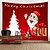 cheap Wall Tapestries-Christmas Santa Claus Wall Tapestry Art Decor Blanket Curtain Picnic Tablecloth Hanging Home Bedroom Living Room Dorm Decoration Christmas Tree Gift Cartoon Polyester
