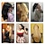 cheap Ponytails-chignons Hair Bun Ponytail with Claw Synthetic Hair Hair Piece Hair Extension Wavy Party Daily Party &amp; Evening Light Brown
