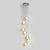abordables Éclairages grappe-7 lumières 10 (4 &quot;) cristal led suspension design sphérique cluster en métal chrome moderne contemporain pour salle à manger 90-240v