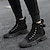 ieftine Cizme de muncă-Bărbați Cizme Cizme de muncă Pantofi Augmentare Înălțime Pantofi de confort Plimbare Epocă Casual În aer liber Zilnic Pânză Cizme / Cizme la Gleznă Buclă Negru Bej Gri Vară Primăvară Toamnă