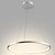 abordables Éclairages circulaires-1 lumière 60cm 24“ led suspension métal acrylique cercle design chrome moderne contemporain 110-120v 220-240v