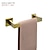preiswerte Handtuchhalter-Badezimmer-Accessoires-Set Edelstahl bestehend aus Einzelhandtuchhalter Toilettenpapierhalter Kleiderhaken und Handtuchregal Wandmontage golden 1 oder 3 oder 4 Stck