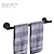 baratos Toalheiros-barra de toalha prateleira de banheiro de aço inoxidável haste única montada na parede novo design 1 peça 30/40/45/50/60 cm