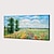 billiga Landskapsmålningar-Hang målad oljemålning HANDMÅLAD Horisontell Landskap Abstrakta landskap Vintage Modern Utan innerram (utan ram)