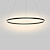 cheap Circle Design-60cm LED Pendant Light Circle Black White Gold Coffee Aluminum Dimmable For Dinning Room Bedroom With Acrylic Shade 30W Painted Finishes
