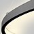 abordables Éclairages circulaires-60cm led pendentif lumière anneau cercle design nordique simple moderne contemporain noir métal acrylique peint finitions 110-120v 220-240v seulement dimmable avec télécommande