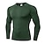 cheap Running Tops-Men&#039;s Long Sleeve Compression Shirt Running Shirt Tee Tshirt Top Athletic Breathable Quick Dry Moisture Wicking Fitness Gym Workout Running Jogging Sportswear Solid Colored White Black Blue Gray Dark