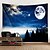 cheap Wall Tapestries-Christmas Santa Claus Wall Tapestry Art Decor Blanket Curtain Picnic Tablecloth Hanging Home Bedroom Living Room Dorm Decoration Snow Elk Moon Night Sky Polyester