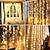Недорогие LED ленты-светодиодные оконные занавески струнные светильники 3x3 м свадебное украшение 300 светодиодов с 8 режимами освещения рождественские гирлянды домашний декор огни для свадьбы спальня вечеринка сад патио