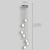 abordables Suspension-7 lumières 10 (4 &quot;) cristal led suspension design sphérique cluster en métal chrome moderne contemporain pour salle à manger 90-240v