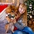 billige Hundeklær-hundebandana valp jule skjerf, 3stk for små og store hunder