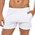 preiswerte Shorts-Herren Sweatshorts Kurze Hose Unterwäsche Shorts Einfarbig Atmungsaktiv Weich Kurz Heim Täglich Basic Casual Schlank Schwarz Weiß Mikro-elastisch