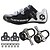 abordables Chaussures de cyclisme-SIDEBIKE Chaussures Velo avec Pédale &amp; Fixation Chaussures Vélo Route Nylon Fibre de Carbone Respirable Coussin Ultra léger (UL) Cyclisme Rouge / noir Homme Chaussures Vélo / Chaussures de Cyclisme