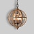 cheap Candle-Style Design-30 cm Candle Style Chandelier Wood / Bamboo Globe Drum Vintage Traditional / Classic 220-240V