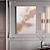 levne Abstraktní malby-olejomalba 100% ručně malovaná nástěnná malba na plátně zlatý růžový mramor vertikální abstraktní krajina moderní moderní bytové dekorace výzdoba rolované plátno bez rámu nenatažené