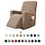 olcso Fekvőszék és szárnyas szék-fekvőfotel kinyitható kanapéhuzat csúszós fedéllel rugalmas kanapévédő zsebbel a tv távirányítóhoz, egyszínű, puha, tartós