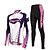 abordables Conjuntos de ropa para hombre-TASDAN Mujer Maillot de Ciclismo con Cullotte Largo Manga Larga MTB Bicicleta Montaña Ciclismo Carretera Invierno Negro Talla Grande Bicicleta Pantalones / Sobrepantalón Maillot Mallas Leggings