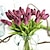ieftine Flori Artificiale-10 buc buchet de flori în stil modern pu Buchet de flori de masă 32 cm/13“, flori false pentru nuntă arc grădină perete acasă petrecere hotel birou aranjament decor