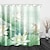 levne Sprchové závěsy Top Sale-krásný bílý lotosový digitální tisk voděodolný látkový sprchový závěs do koupelny domácí dekorace potažené vanové závěsy vložka obsahuje s háčky