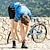 billige Trøjer til mænd-21Grams Herre Cykeltrøje Kortærmet Cykel Trøje Toppe med 3 baglommer Bjerg Cykling Vej Cykling Åndbart Hurtigtørrende Refleksbånd Tilbage til lomme Gul Rød Blå Polyester Sport Tøj