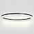 billige Cirkeldesign-1-lys 80/60 cm led pendel ring aluminium akryl cirkel malet finish moderne moderne guld sort hvid 36w/50w