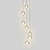 abordables Éclairages grappe-7 lumières 10 (4 &quot;) cristal led suspension design sphérique cluster en métal chrome moderne contemporain pour salle à manger 90-240v