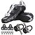 cheap Cycling Shoes-SIDEBIKE Adults&#039; Cycling Shoes With Pedals &amp; Cleats Road Bike Shoes Nylon Breathable Cushioning Cycling Black Men&#039;s Cycling Shoes / Breathable Mesh / Forged Microlock Buckle and Strap Adjuster