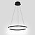 ieftine Design Cercuri-1 lumina 80/60 cm LED pandantiv inel aluminiu cerc acrilic finisaje vopsite modern contemporan auriu negru alb 36w/50w