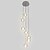 billige Klyngedesign-7-lys 10(4&quot;) krystal led pendel sfærisk design metal klynge krom moderne moderne til spisestue 90-240v