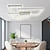 cheap Dimmable Ceiling Lights-1-Light 68 cm Wall Light / Flush Mount Lights LED Ceiling Light Aluminum Linear Painted Finishes Modern Contemporary 85-265V
