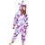 levne Kigurumi pyžama-Dětské Pyžamo Kigurumi Jednorožec Potisk Overalová pyžama Flanel Kostýmová hra Pro Chlapci a dívky Karneval Oblečení na spaní pro zvířata Karikatura