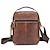 cheap Men&#039;s Bags-Men&#039;s Shoulder Strap Shoulder Messenger Bag Crossbody Bag Cowhide Daily Office &amp; Career Zipper Dark Brown Black Brown