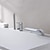 billige Badekarsarmaturer-rustfrit stål romersk karbad badekar vandfald udbredt moderne krom keramisk ventil badekar bruser blandingsbatterier med varm og kold kontakt