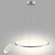 preiswerte Rundes Design-1-flammig 60cm 24“ LED Pendelleuchte Metall Acryl Kreisdesign Chrom modern zeitgenössisch 110-120v 220-240v