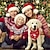 זול בגדים לכלבים-צעיף חג המולד גור כלב בנדנה, 3 יחידות לכלבים קטנים ובינוניים וגדולים, הדפסת אביזרי חיות מחמד מטפחת חתול למשקאות נסיעות לחג המולד (חג המולד, 3 מארז)