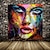 cheap People Paintings-Large Size Original Oil Painting 100% Handmade Hand Painted Wall Art On Canvas Colorful Beauty Woman Face Abstract Modern Home Decoration Decor Rolled Canvas No Frame Unstretched