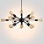 billige Sputnikdesign-12/18/20 hoder designere lysekrone metall pendel lys sputnik malte finish tradisjonelle / klassiske 110-120v / 220-240v