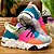 cheap Women&#039;s Athletic Shoes-Women&#039;s Trainers Athletic Shoes Outdoor Color Block Wedge Heel Closed Toe Sporty Hiking Golf PU Lace-up Rainbow