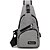 cheap Men&#039;s Bags-Men&#039;s Messenger Bag Sling Shoulder Bag Chest Bag Nylon Zipper Outdoor Blue Black Gray Purple