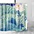 preiswerte Duschvorhänge Top Verkauf-Malerei Lotus Digitaldruck wasserdichter Stoff Duschvorhang für Badezimmer Wohnkultur bedeckte Badewannenvorhänge Liner beinhaltet mit Haken