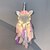 billiga Drömfångare-led boho drömfångare handgjord gåva vägghängande dekor konst prydnad hantverk fjäder enhörning blomma pärla 16 * 65 cm för barn sovrum bröllopsfestival