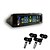 cheap Vehicle Tire Gauges-Color Screen External Tire Pressure Monitoring System Voice Wireless Smart Tire Safety Monitor Solar Power TPMS Tire Pressure Monitoring System with 4 External Cap Sensors Real Time Pressure detector