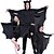 billige Halloweenkostymer til kvinner og herrer-Batter Cosplay kostyme Drakter Gruppekostyme Barne Voksne Dame Cosplay Halloween Halloween Festival / høytid polyester Svart Dame Herre Lett Karneval Kostumer / Trikot / Heldraktskostymer