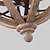 billige Stearinlysdesign-30 cm lysekrone lysekrone tre / bambus globe tromme vintage tradisjonell / klassisk 220-240v