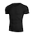 cheap Running &amp; Jogging Clothing-men&#039;s muscle t shirts stretch short sleeve v neck bodybuilding workout tee shirts black