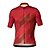 abordables Vêtements de cyclisme pour femmes-21Grams Homme Manches Courtes Maillot Velo Cyclisme Eté Rouge Bleu Cyclisme Maillot Sommet VTT Vélo tout terrain Vélo Route Résistant aux UV Séchage rapide Respirable Des sports Vêtement Tenue