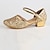 olcso Tánccipők gyerekeknek-Lány Báli Modern cipő Teljesítmény Magassarkúk minimalista stílusú Csillogás Vastag sarok Fém csat Forgásc Piros Arany