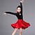 Χαμηλού Κόστους Παιδικά Ρούχα Χορού-Παιδικά Ρούχα Χορού Φούστες Πλαϊνό ντραπέ Πλισέ Λουράκι Κοριτσίστικα Επίδοση Εκπαίδευση Μακρυμάνικο Πολυεστέρας Βελούδο
